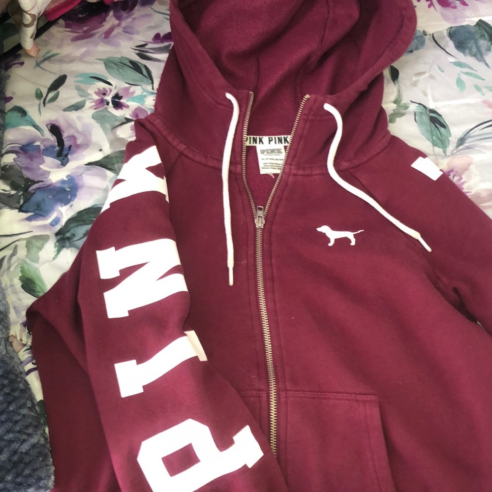 PINK sweater maroon